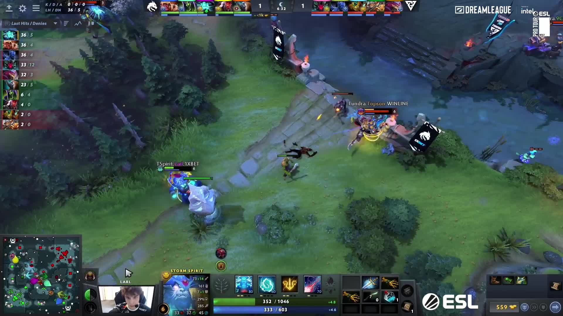 Spirit vs Tundra-1 梦幻联赛S22