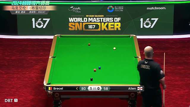 马克·艾伦VS卢卡·布雷切尔 2024沙特大师赛 星辰