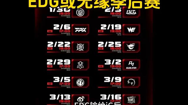 EDG或无缘季后赛