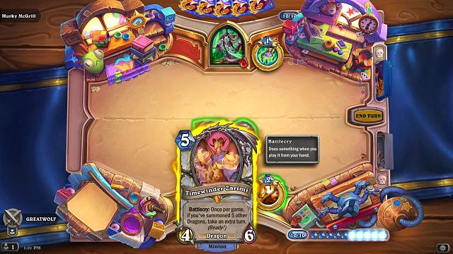 【4K高清版】【新卡】牧师传说随从【时空扭曲者扎里米】动画演示