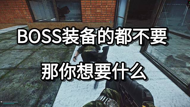 BOSS装备的都不要 那你想要什么