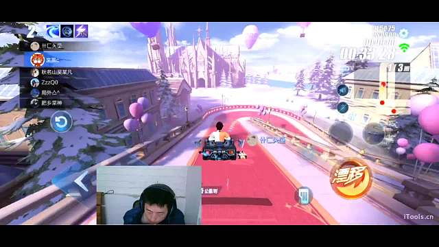 泽泽西瓜QQ飞车手游片段，玫瑰之恋黄金局