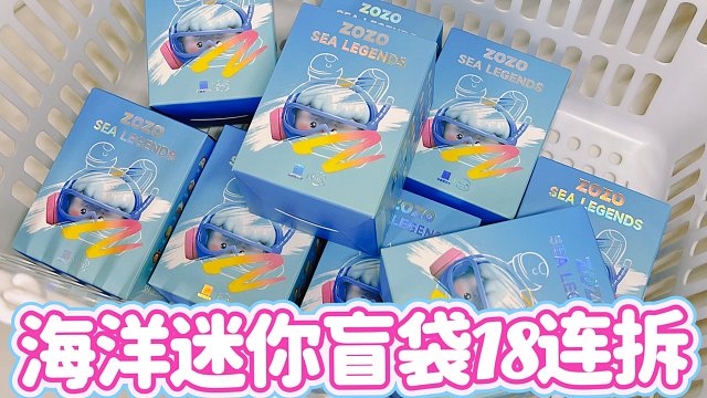 连拆18个迷你海洋盲袋！挑战不重复！