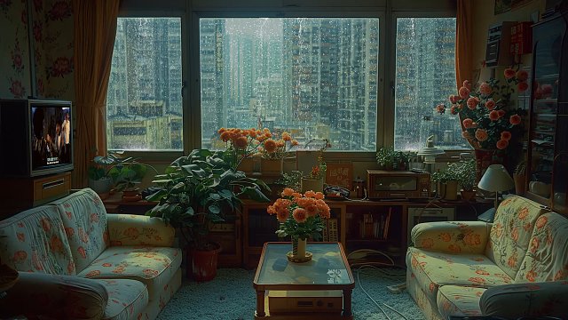 90年的香港唐楼丨在一个雨天的午后，窝在沙发上放松的看这电影，听雨