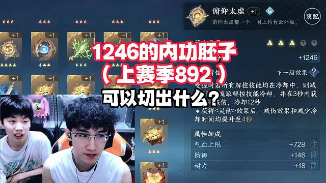 1246的内功胚子可以切出什么？