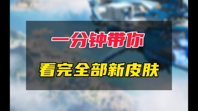 【高质量】一个视频带你看完新皮肤