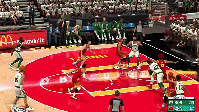 S7赛季 季后赛东决G1-凯尔特人vs中国队 64-48 上半场