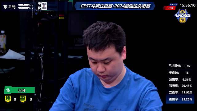 3月30日CEST斗牌立直赛 下午场