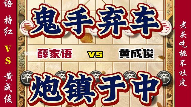 老头吃桃不吐皮 自古顺炮出名局 这又是一盘由窝心马引发的惨案