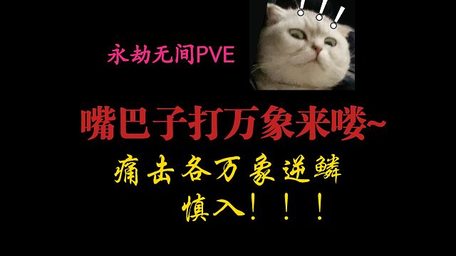 【永劫无间PVE】嘴巴子痛击各万象的逆鳞，慎入！！！