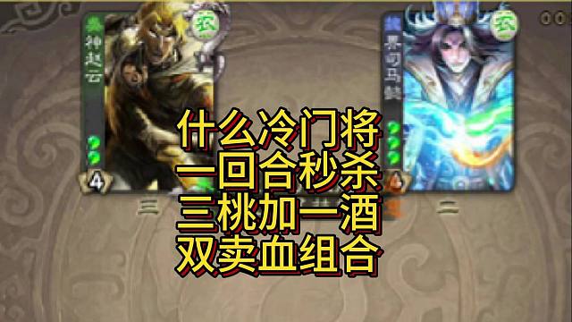 冷门将第53期，一回合秒杀双卖血组合