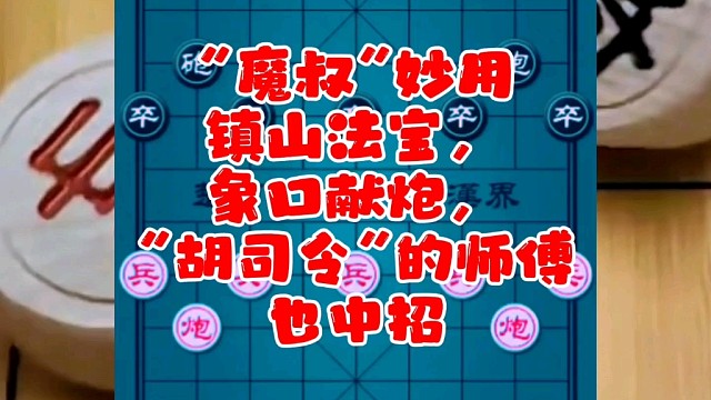 “魔叔”妙用镇山法宝，象口献炮，“胡司令”的师傅也中招