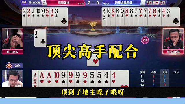 顶级高手对决，这才是斗地主顶尖选手，太厉害了