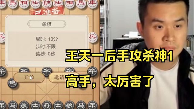 王天一后手攻杀神1高手，太残暴了