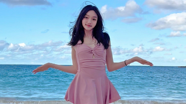 【蛐蛐】夏威夷海边竖屏｜bubble pop元气甜美翻跳