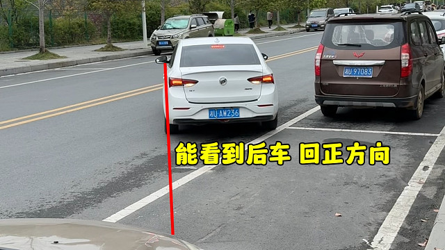 路边停车总是停不标准，阿峰分享两个技巧，可以参考一下#驾驶技巧