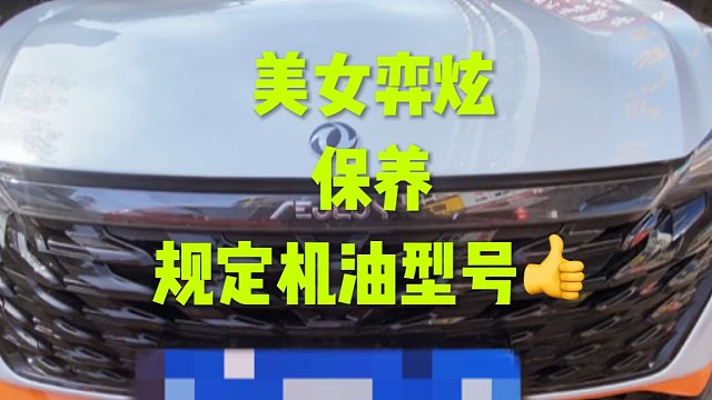 美女弈炫保养 指定机油型号