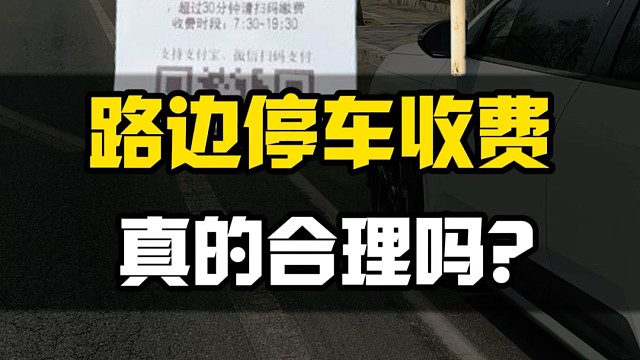 你们觉得这路边停车收费，它合理吗？？
