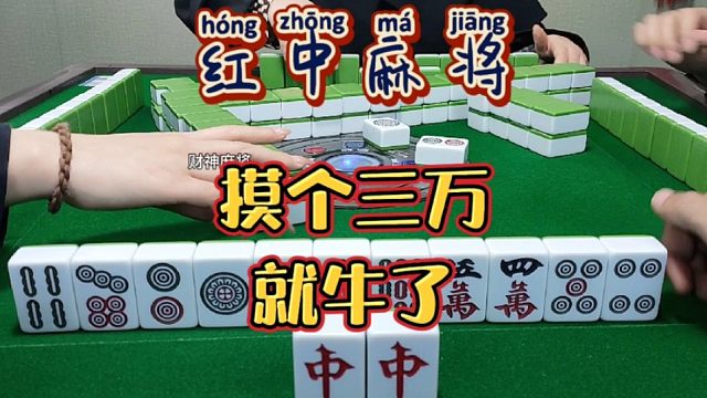 红中麻将:摸个三万就牛了。