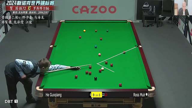 贺国强-罗斯·缪尔 2024斯诺克世锦资格赛 第一阶段 光头强 上