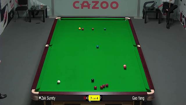 扎克·苏尔蒂VS高阳 2024斯诺克世锦资格赛 第二阶段 清流 