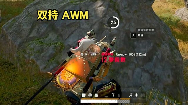 手持两把AWM，直播间都沸腾了！