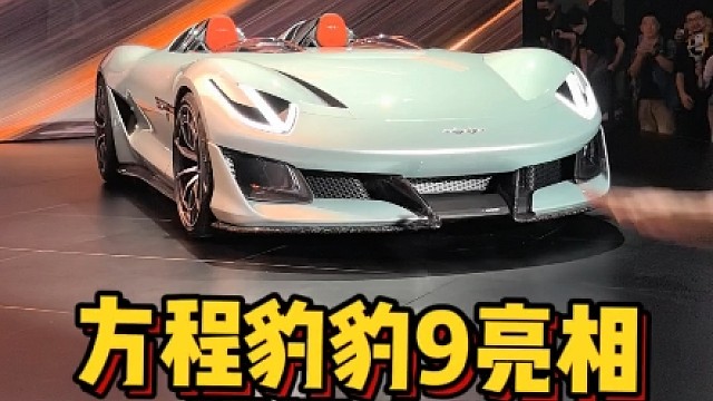 方程豹豹9亮相，现场疯了