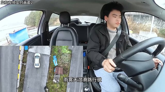 科目二考试，学生小弟第二把补考，全程都在生死边缘疯狂的试探！ 他能顺利考过吗？#考驾照 #驾校学车 