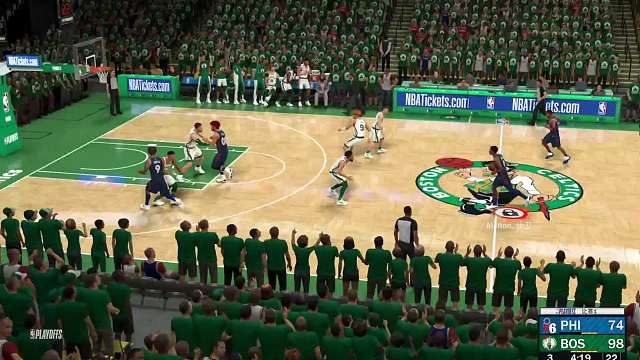 S8赛季 季后赛首轮-75人vs凯尔特人 99-126