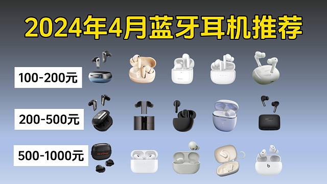 2024年4月高性价比蓝牙耳机选购推荐，耳机党必看！盘点一些“好用好看”的蓝牙耳机~