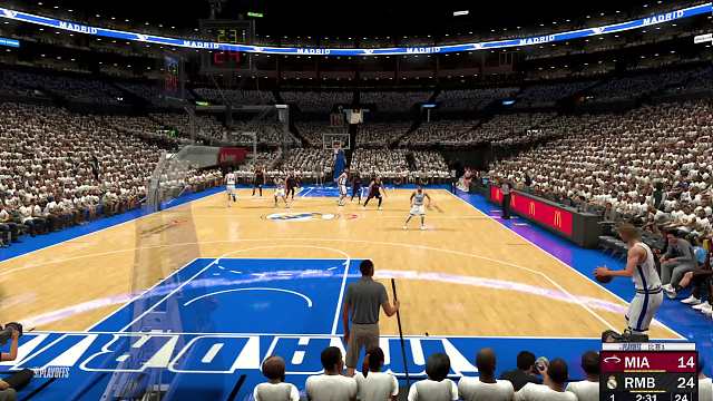 S8赛季 季后赛首轮G1-热火vs皇马 45-66 上半场