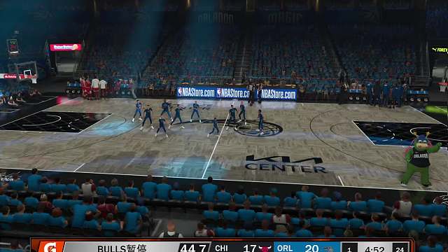 S8赛季 季后赛首轮G1-公牛vs魔术 53-64 上半场