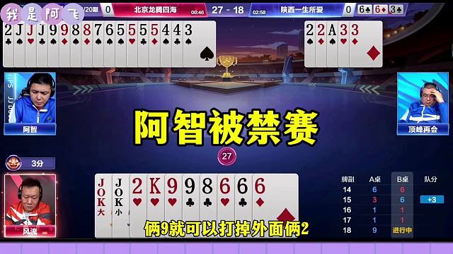 阿智被禁赛，这就是故意的，一副牌就看明白了