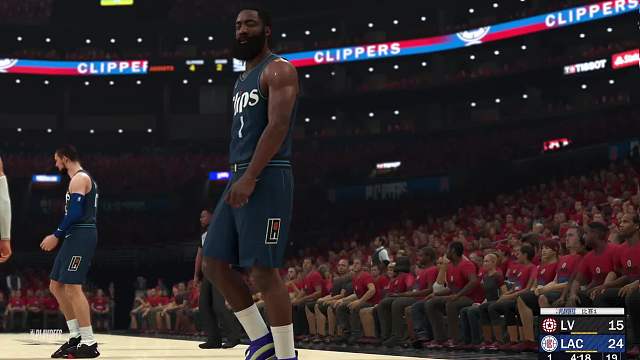 S8赛季-季后赛首轮G1 星队vs快船 56-57 上半场