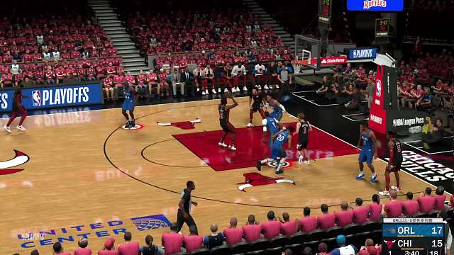 S8赛季 季后赛首轮G4 魔术vs公牛 46-50 上半场