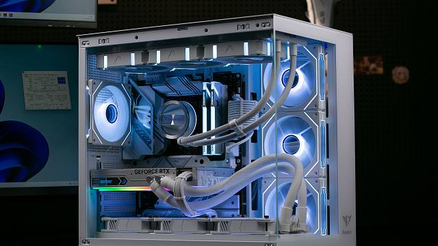 沉浸式装机-水神显卡翻车 DIY电脑装机纯白海景房电脑