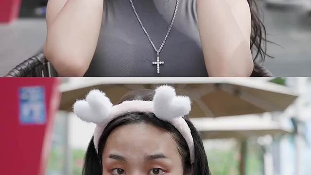 挑战街头卸妆的小姐姐看上我们的摄影小哥，主持人现场失控