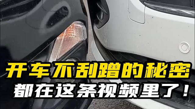 绝了！学会这个技巧，你以后开车再也不刮蹭！