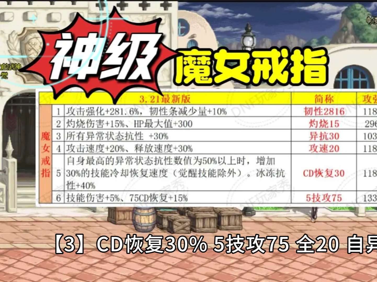 DNF：小百变戒指抄作业！魔戒美轮美奂，独领风骚