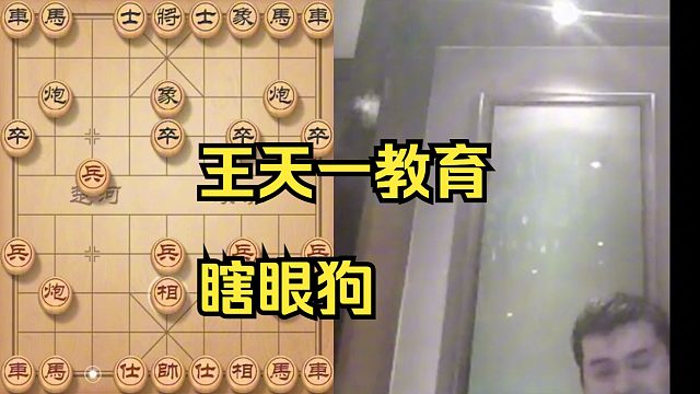 王天一教育"瞎眼狗"，十分精彩的对局