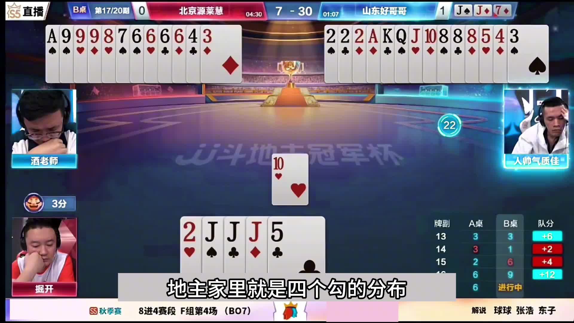 斗地主：最离谱的保姆式翻盘局！战力第一神偷被抓！解说直呼过瘾#斗地主残局 #斗地主的百种姿势 #斗地