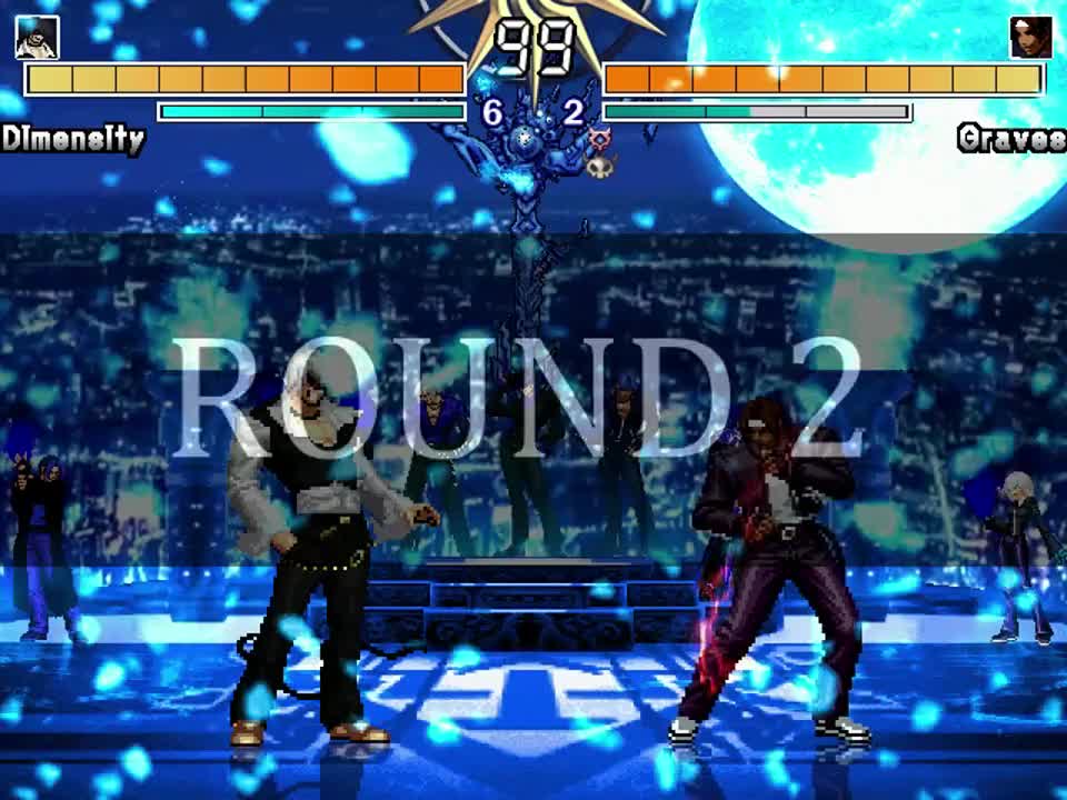 八神VS草薙京 #拳皇mugen 这演出越来越帅了！