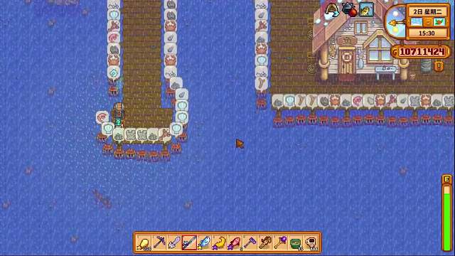 星露谷一天内钓起5条鱼王