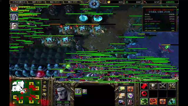 #魔兽争霸3#无限人口一打二片段4