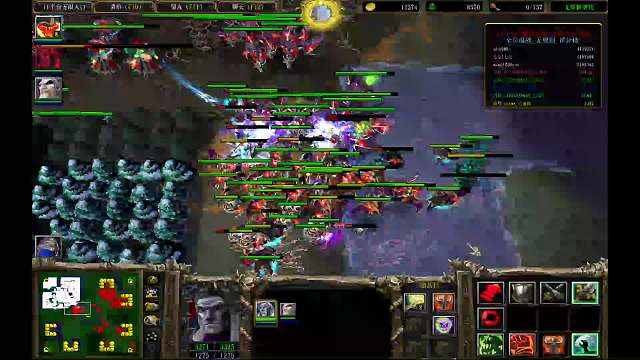 #魔兽争霸3#无限人口一打二片段2