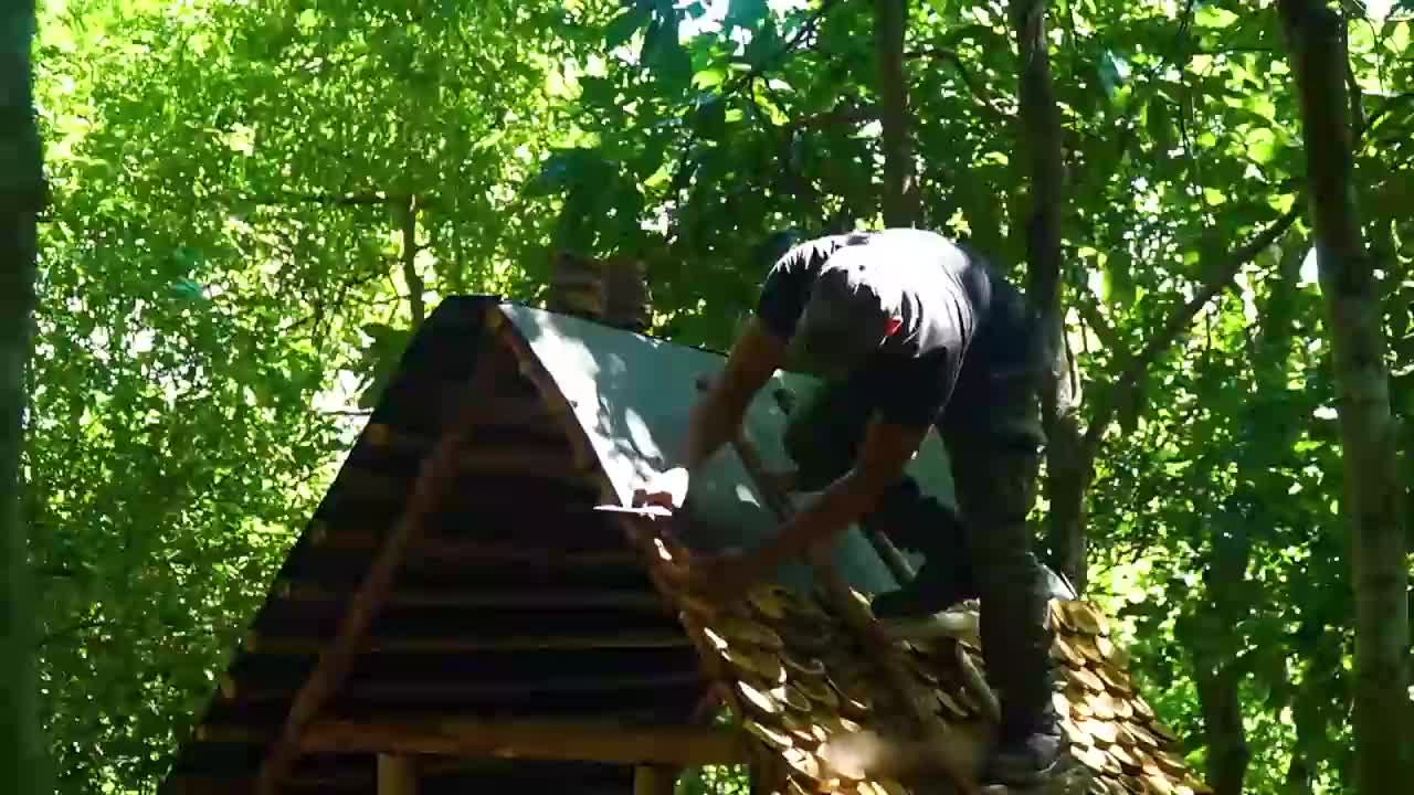 旅途中看一集荒野建造吧 #荒野建造 #野外建造 #户外建造 #解压助眠