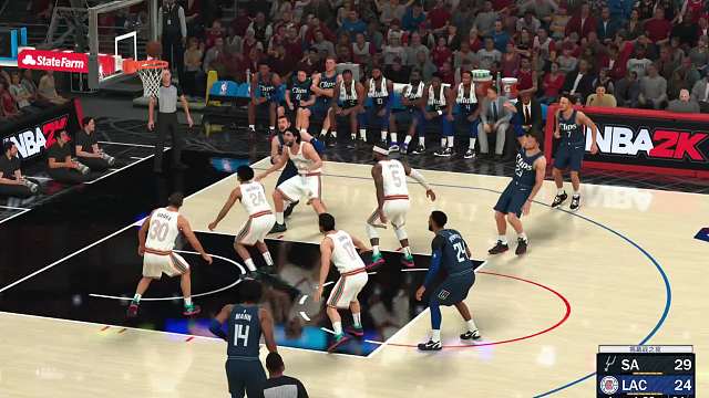 S9赛季 常规赛揭幕战-马刺vs快船 61-55 上半场