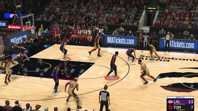 S9赛季 常规赛揭幕战-湖人vs猛龙 43-45 上半场