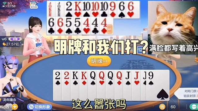 这都什么牌还敢明牌？后果很严重。