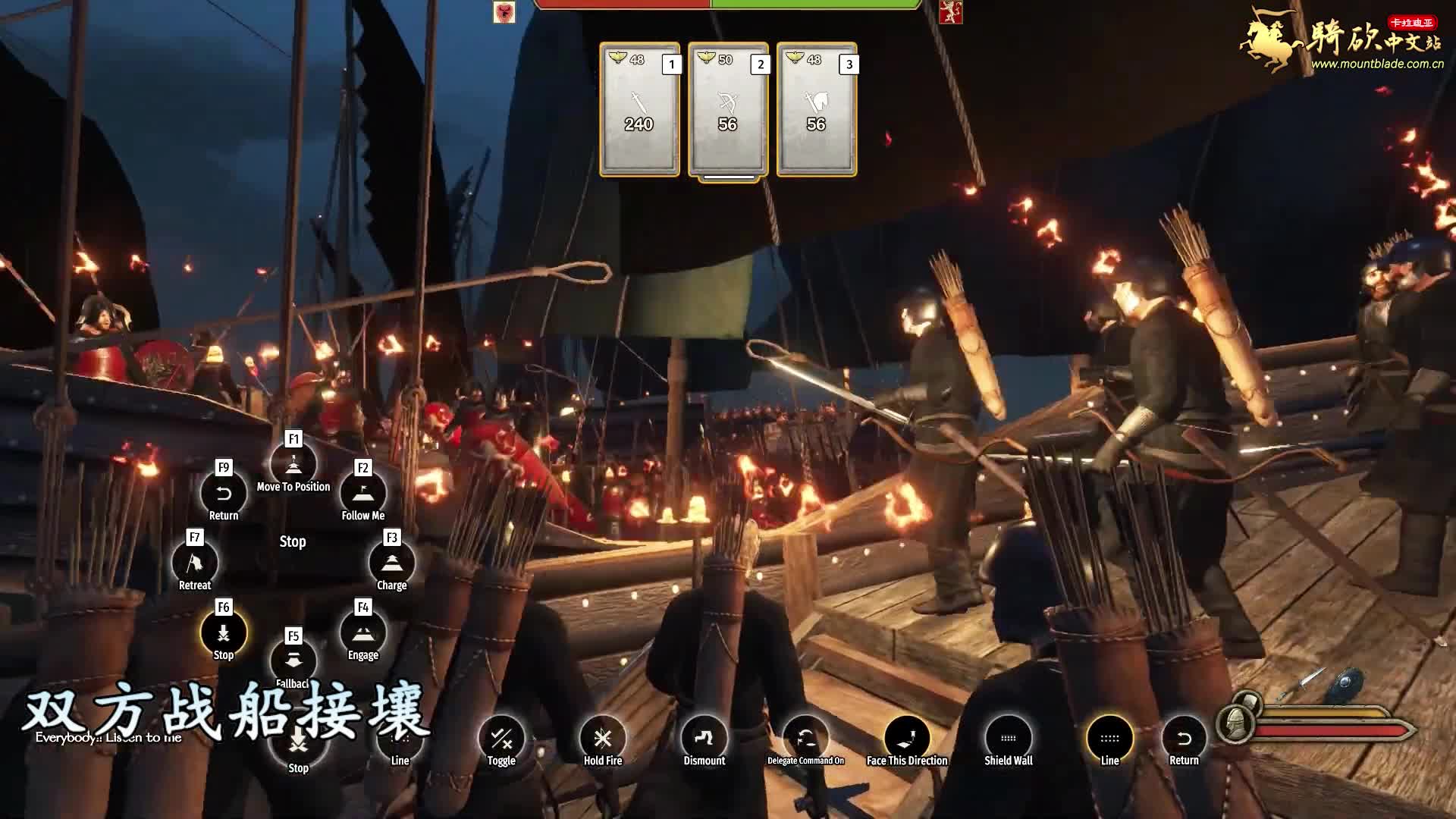 用骑砍2复刻权游最大规模的海战！黑水河之战生死难料